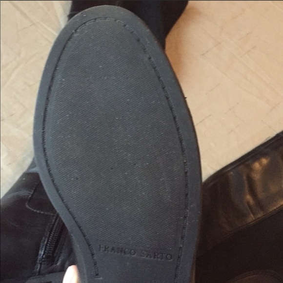 Franco Sarto Genuine Leather Over the Knee Boots - Picture 3 of 4